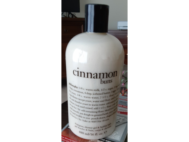 Philosophy Shampoo, Shower Gel & Bubble Bath, Cinnamon Buns, 16 fl oz/480 ml