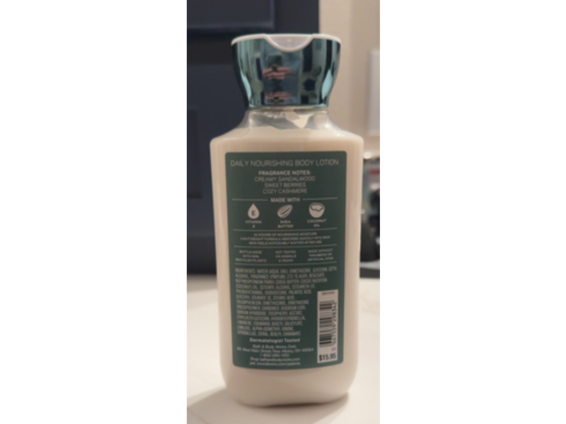 Bath & Body Works Sunrise Woods Daily Nourishing Body Lotion, Shea Butter + Coconut Oil, 8 fl oz/236 mL