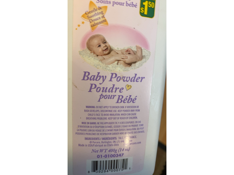 Percara Baby Powder, 14 oz/400 g