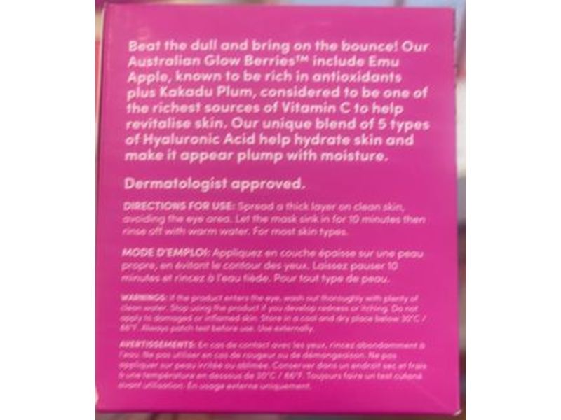 Sand & Sky Super Bounce Face Mask, Australian Emu Apple, 3.5 oz/100 g