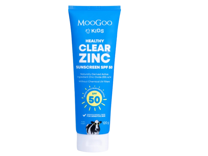 Moogoo Baby Clear Zinc Sunscreen, SPF 50, 120 g
