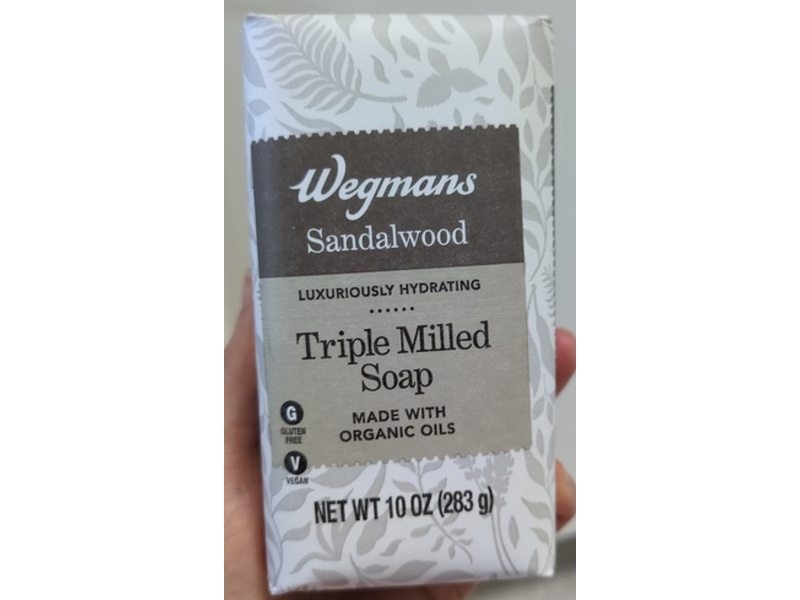 Wegmans Triple Milled Soap, Sandalwood, 10 oz/283 g