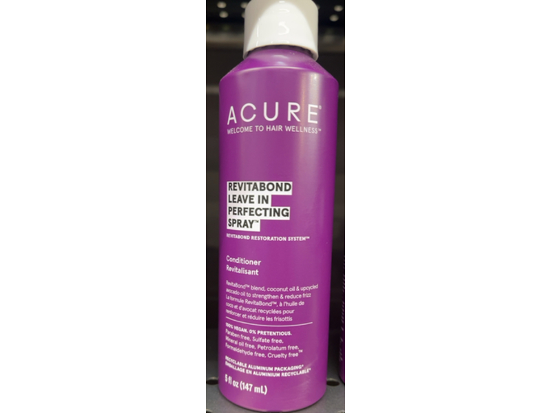 Acure Revitabond Leave In Perfecting Spray, 5 fl oz/147 mL