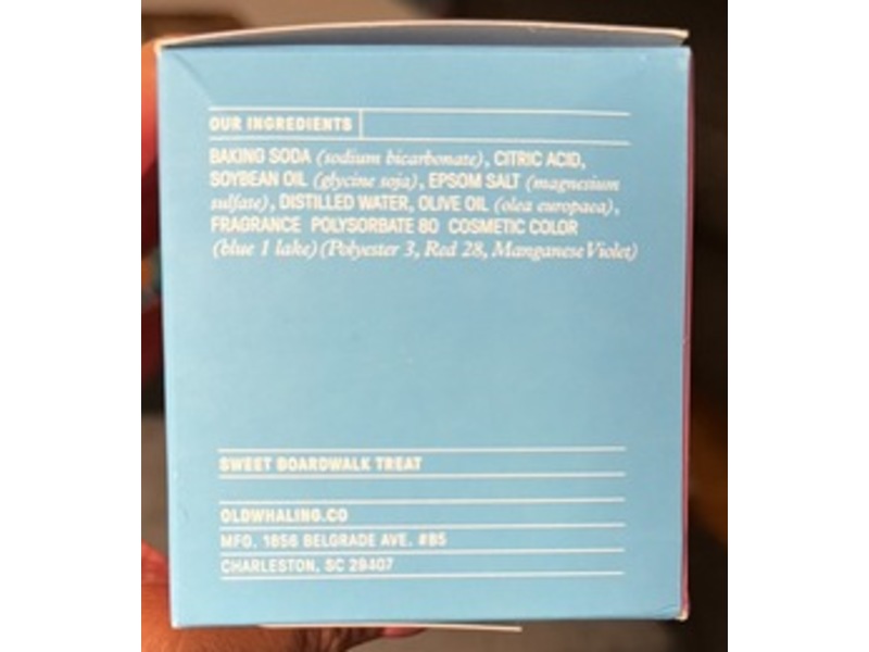 Old Whaling Co Bath Bomb, Cotton Candy, 8 oz