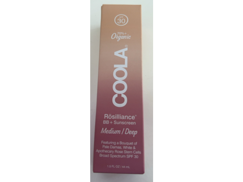 Coola Rosilliance Organic BB + Sunscreen, SPF 30, Medium/Deep, 1.5 fl oz/44 mL