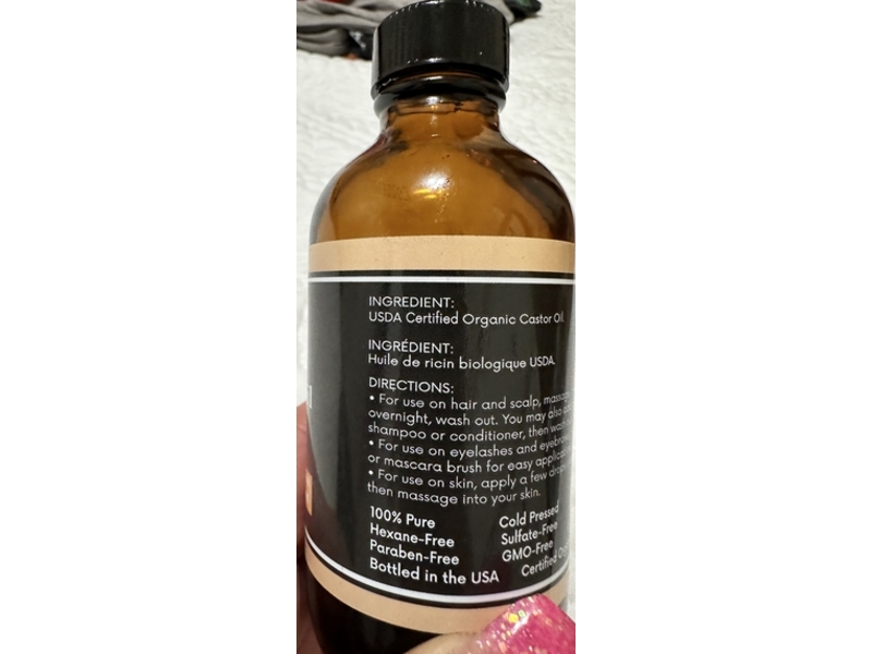 Joyal Beauty Organic Castor Oil, 4 fl oz/120 mL