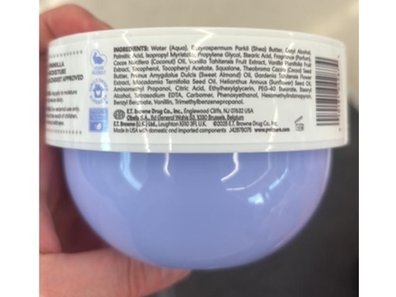 Palmer's Whipped Moisture Drenching Body Cream, Tahitian Vanilla Cream, 8.8 oz/250 g