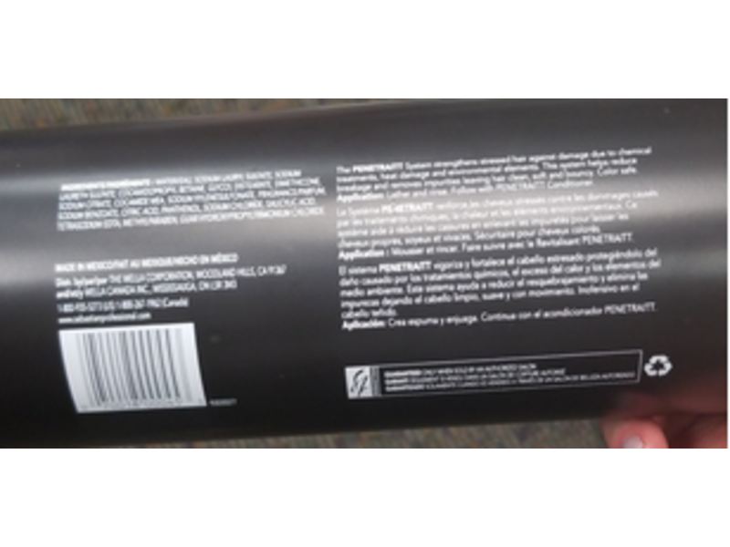 Sebastian Professional Penetraitt Strengthening and Repair Shampoo, 33.8 fl oz / 1 L