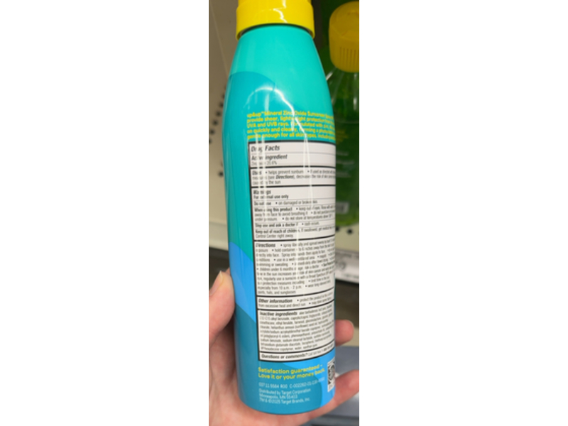 Up & Up Mineral Sunscreen Spray, SPF 50, 5.5 oz/156 g