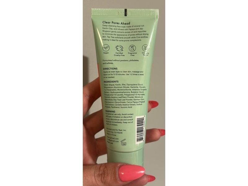 Rael Miracle Clear Pore Purifying Clay Mask, 3.3 fl oz/100 mL