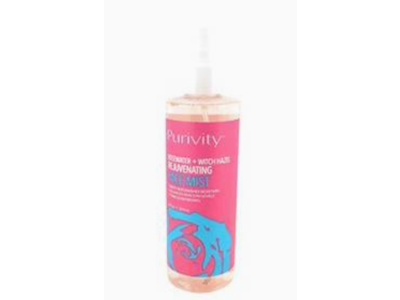 Purivity Rejuvenating Face Mist, Rosewater + Witch Hazel, 8 fl oz/237 mL