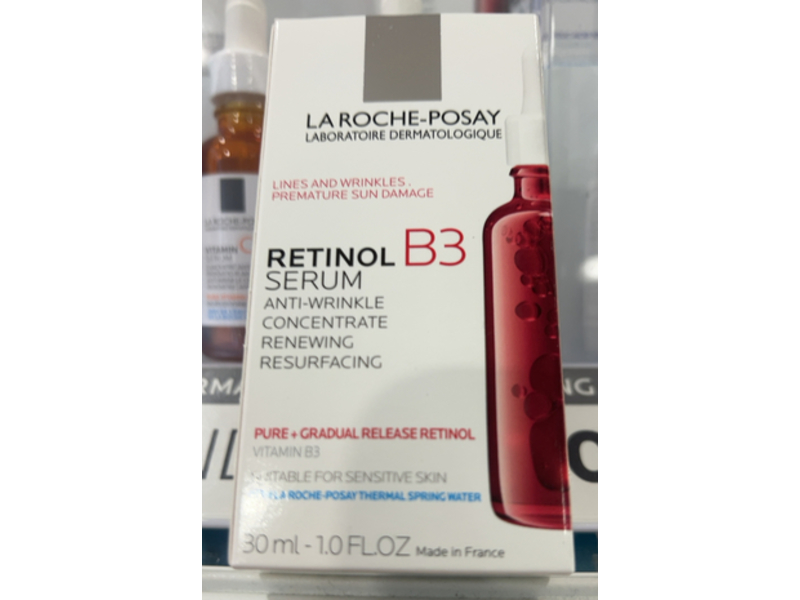 La Roche-Posay Anti-Wrinkle Concentrate Renewing Resurfacing Serum, Retinol B3, 1.0 fl oz/30 mL