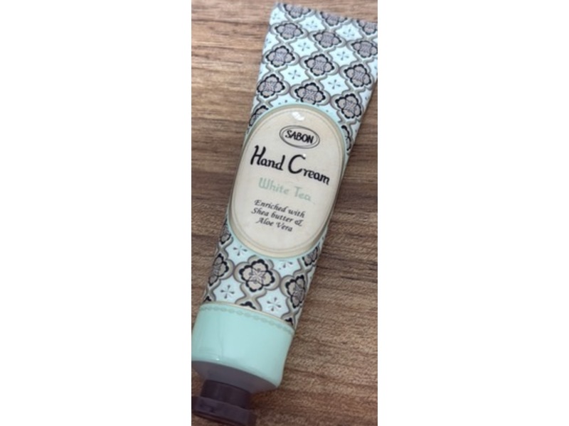 Sabon Hand Cream, White Tea, 1 fl oz/30 mL