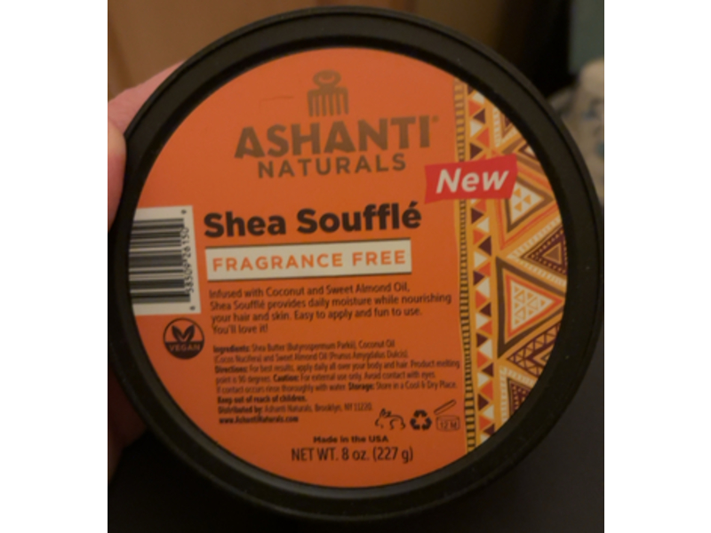 Ashanti Naturals Shea Souffle, 8 oz/227 g