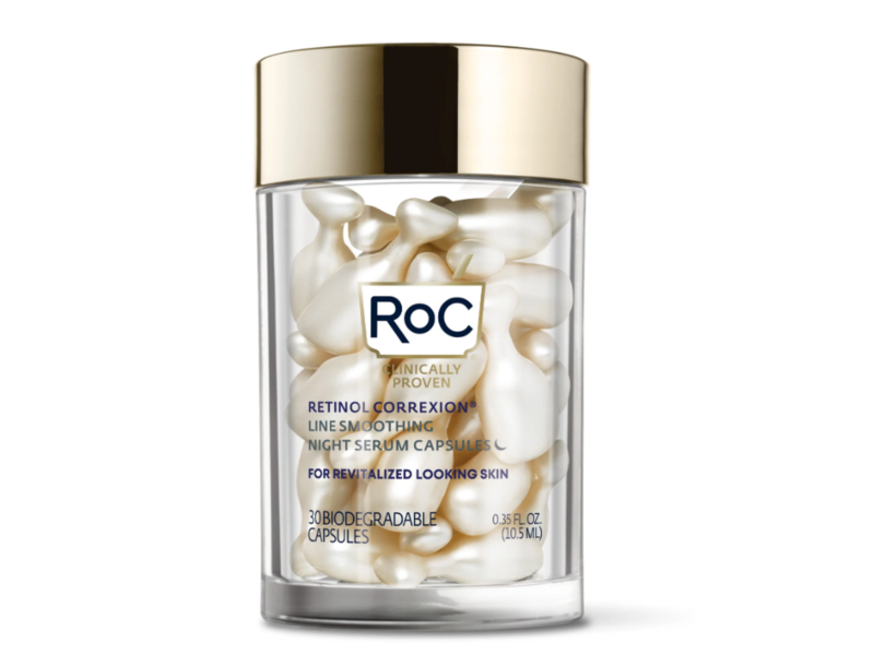 RoC Retinol Correxion Night Smoothing Serum Capsules, 0.35 fl oz/10.5 mL, 30 Count