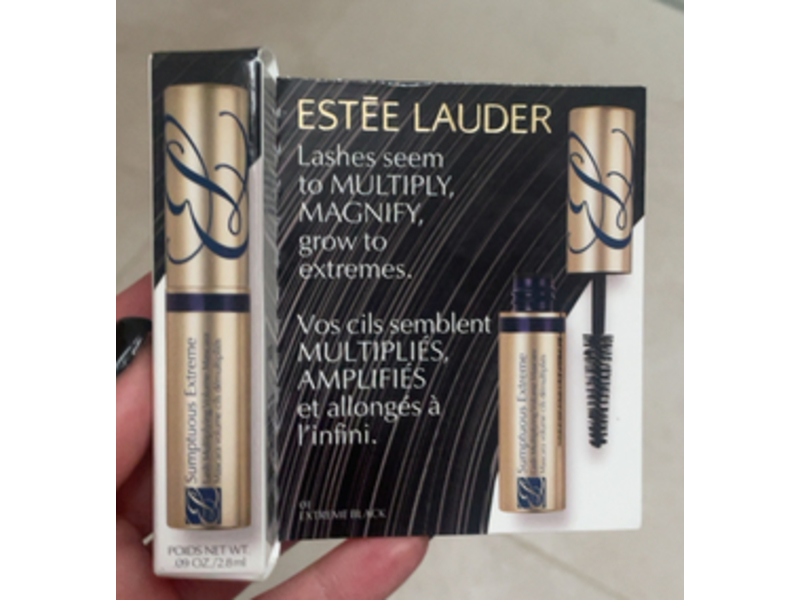 Estee Lauder Sumptuous Extreme Lash Multiplying Volume Mascara, 01 Black, 0.09 oz/2.8 mL
