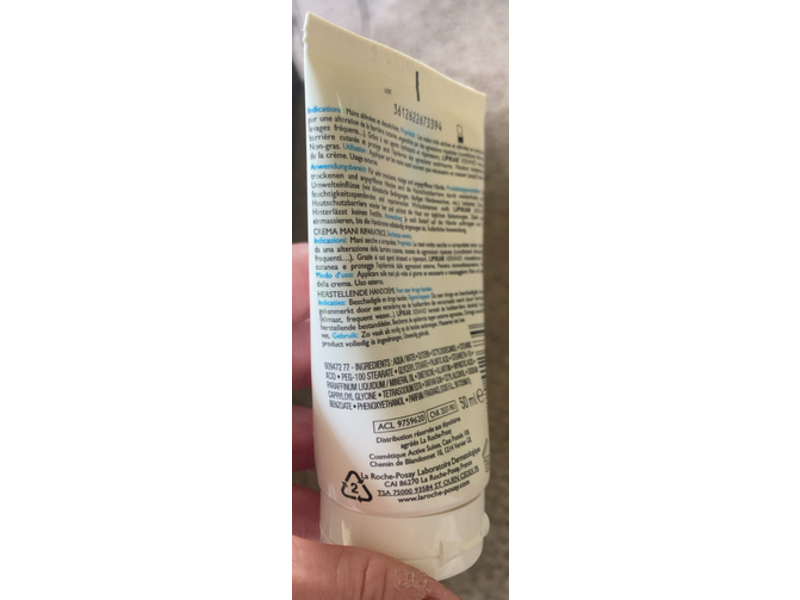 La Roche-Posay Lipikar Xerand Reparierende Hand Creme, 1.69 fl oz/50 mL