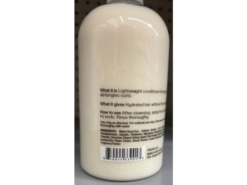 4u By Tia Lightweight Moisturizers & Detangles Conditioner, Sea Moss + Hemi15, 13 fl oz/384 mL
