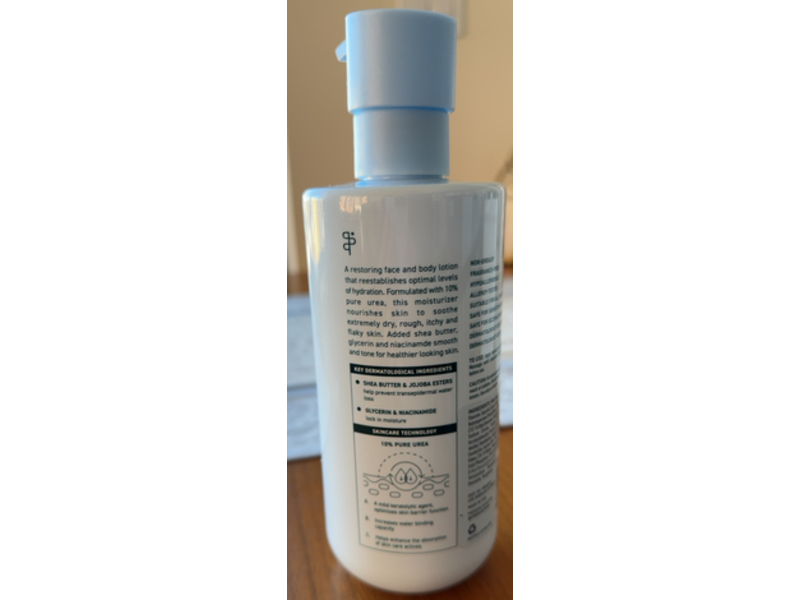 Prequel Urea Advance Relife Moisturizing Milk, 10 % Urea, Niacinamide, Shear Butter, 13.5 fl oz/400 mL