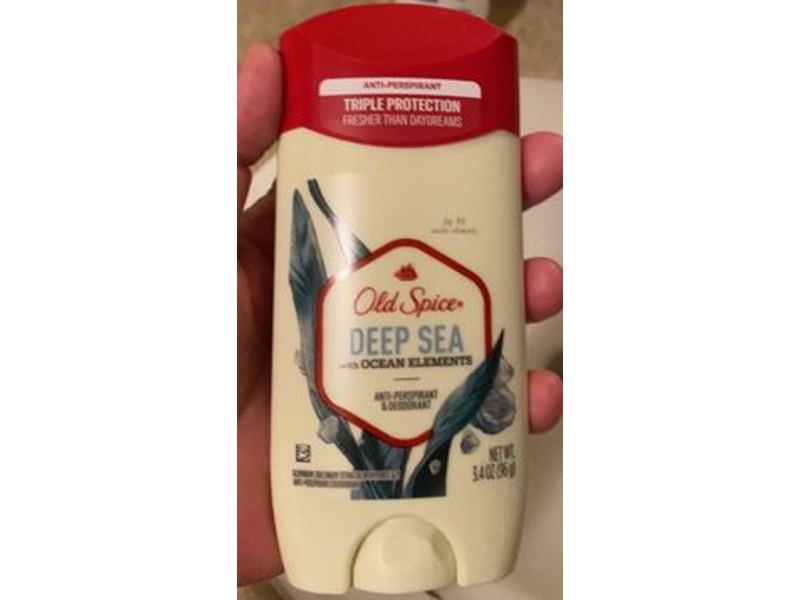 Old Spice Anti-Perspirant & Deodorant, Ocean Elements, Deep Sea, 3.4 oz/96 g