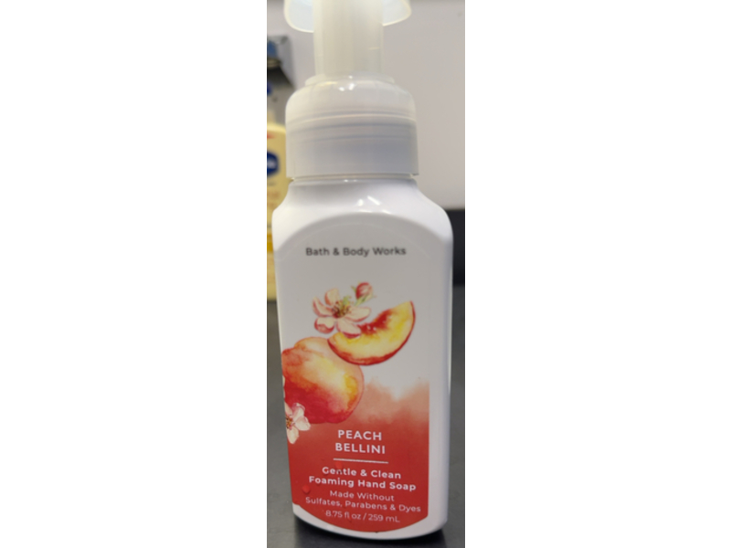 Bath & Body Works Gentle & Clean Foaming Hand Soap, Peach Bellini, 8.75 fl oz/259 mL, Pack Of 2