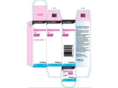 Dapsone Gel, 7.5%, 60 g, Mylan Pharmaceuticals Inc. (RX)