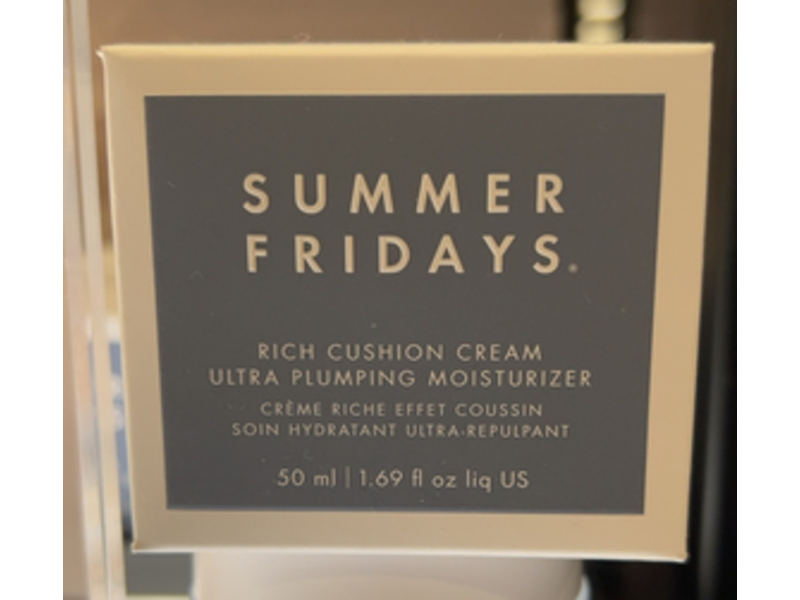 Summer Fridays Rich Cushion Cream Ultra Plumping Moisturizer, 1.69 fl oz/50 mL