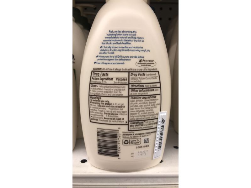 Aveeno Skin Relief Diabetics' Dry Skin Lotion, 12 fl oz/354 mL