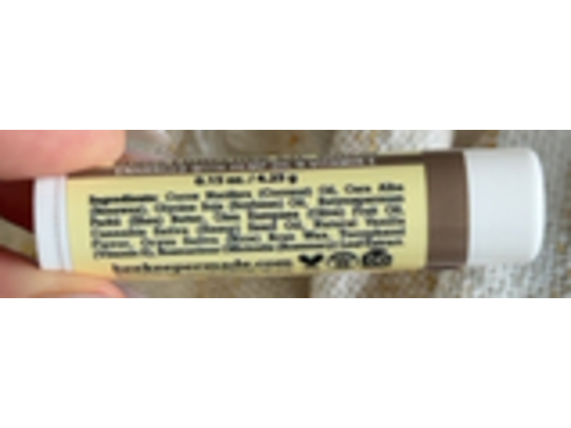 Beekeeper Made Beeswax Moisturizing Lip Balm, Vanilla, 0.15 oz/4.25 g