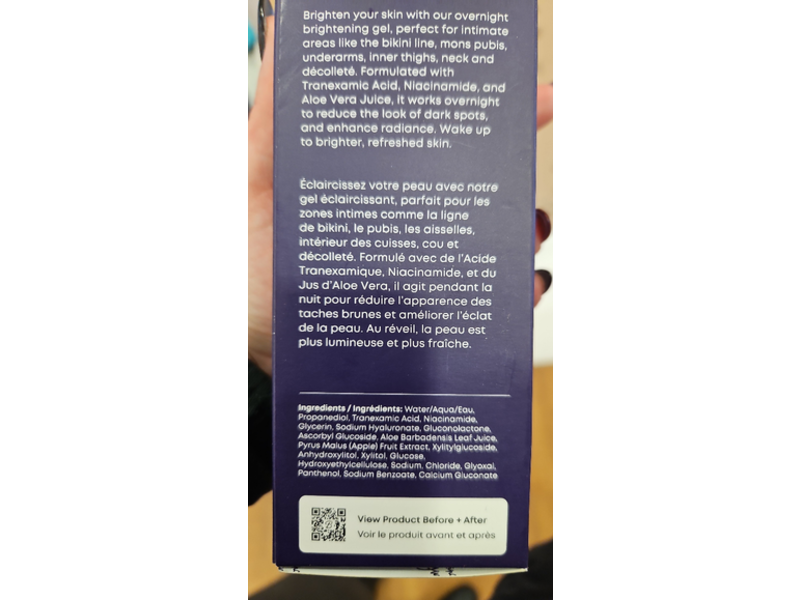 Bushbalm After Dark Brightening Gel, Niacinamide & Tranexamic Acid, 1.69 fl oz/50 mL