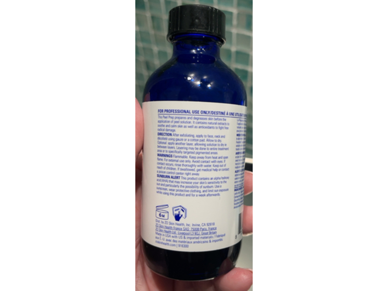 Zo Skin Health Peel Prep, 4 fl oz/120 mL