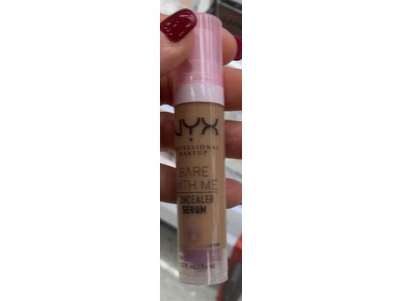 NYX Professional Makeup Bare With Me Concealer Serum, 07 Medium, 0.32 fl oz/9.6 mL