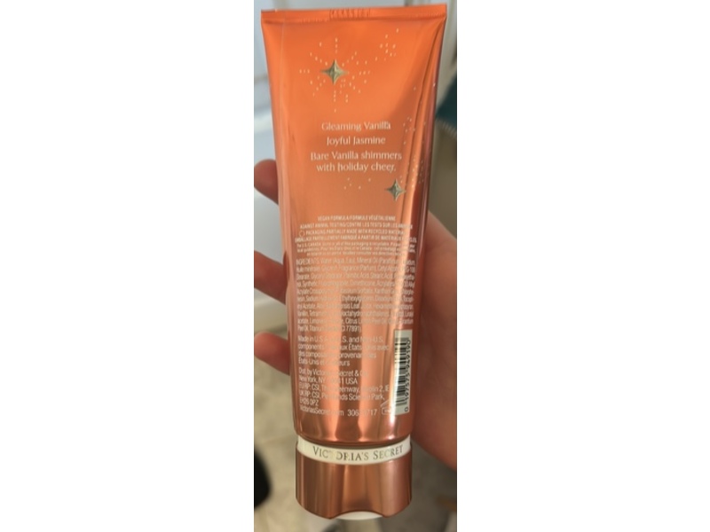 Victoria's Secret Shimmer Fragrance Lotion, Bare Vanilla Joy, 8 fl oz/236 mL