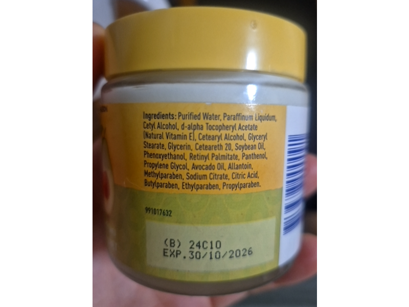 Macro Intense Moisture Cream, Natural Vitamin E + Avocado Oil + Vitamin A, 100 g