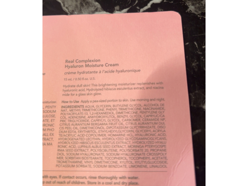 Hanskin Real Complexion Hyaluron Moisture Cream, 0.50 fl oz/15 mL