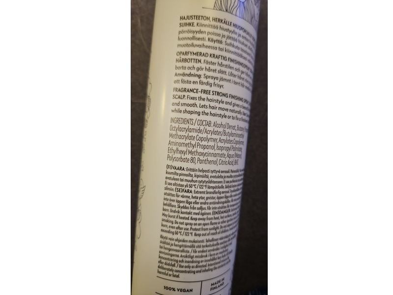 Four Reasons No Nothing Sensitive Strong Hairspray, 7.08 oz/200.6 g
