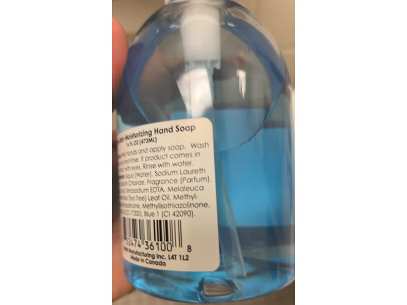 Spa Soap Pure Rain Moisturizing Liquid Soap, 16 fl oz/473 mL