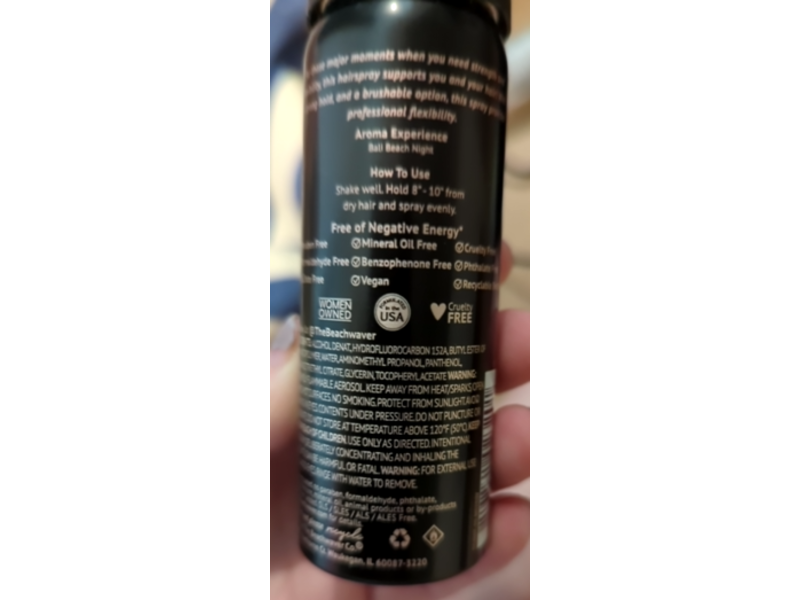 Beachwaver Co. Major Moment Hairspray, Strong Hold, 1.4 oz/40 g