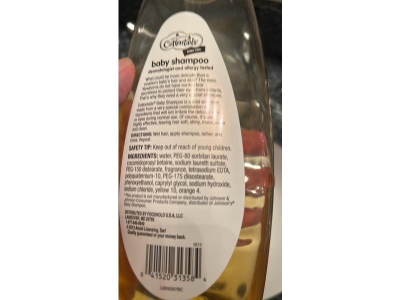 Cottontails Baby Care Baby Shampoo, 20 fl oz/591 mL
