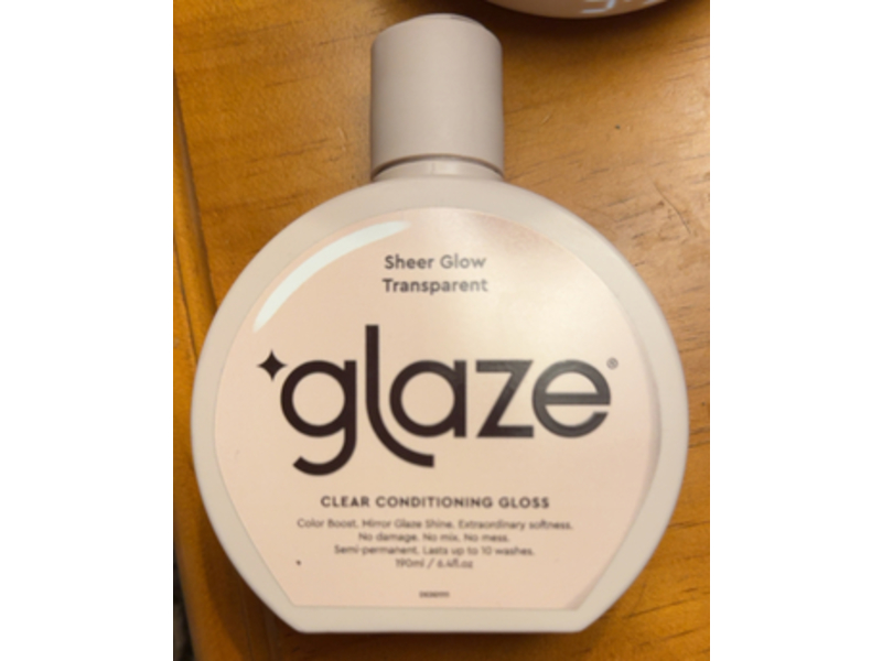 Glaze Sheer Glow Transparent Clear Conditioning Gloss, 6.4 fl oz/190 mL