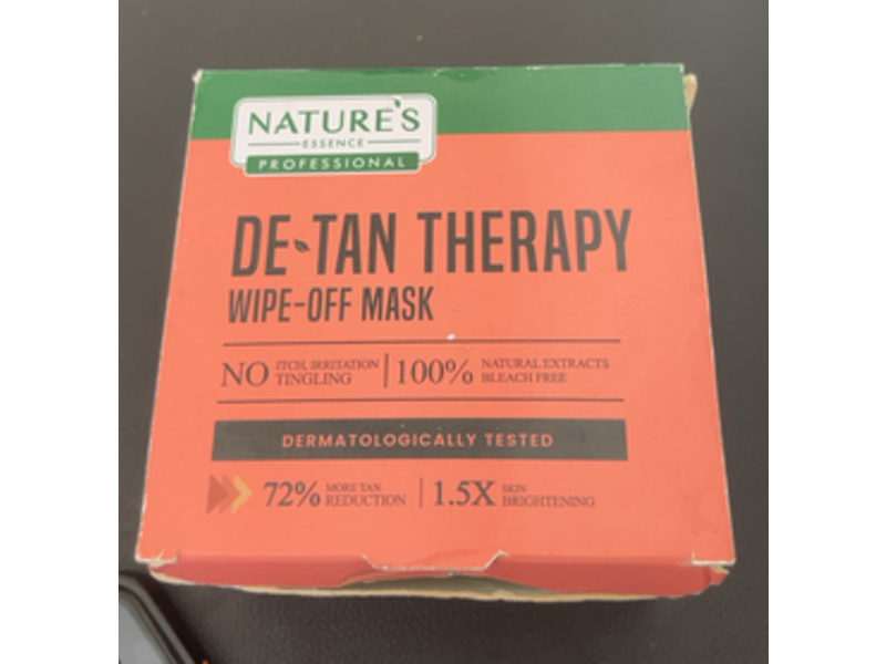 Nature's Essence De-Tan Therapy Wipe-Off Mask, 500 mL