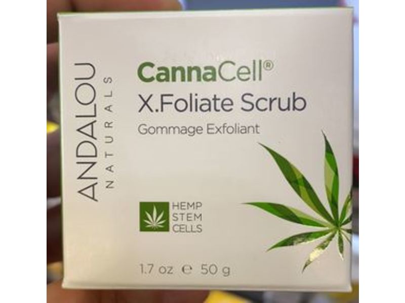 Andalou Naturals Canna Cell X.Foliate Scrub, 1.7 oz/50 g