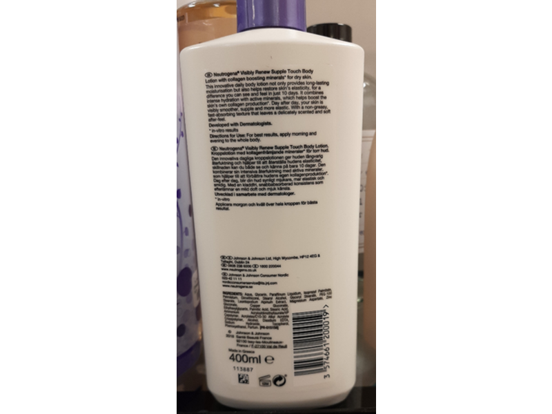 Neutrogena Visibly Renew Supple Touch Body Lotion, 400 mL