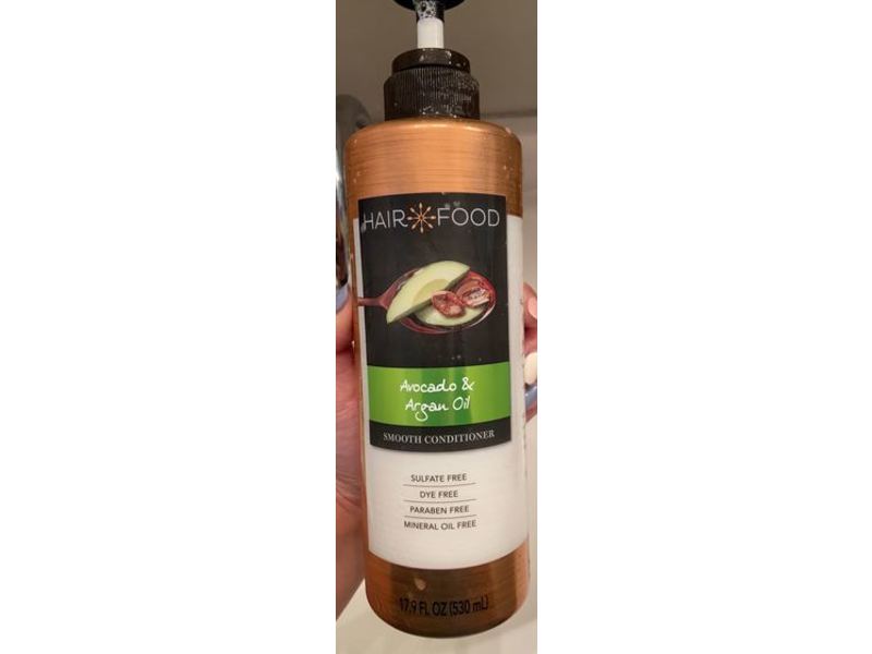 Hair Food Smooth Conditioner, Avocado & Argan Oil, 17.9 fl oz/530 mL
