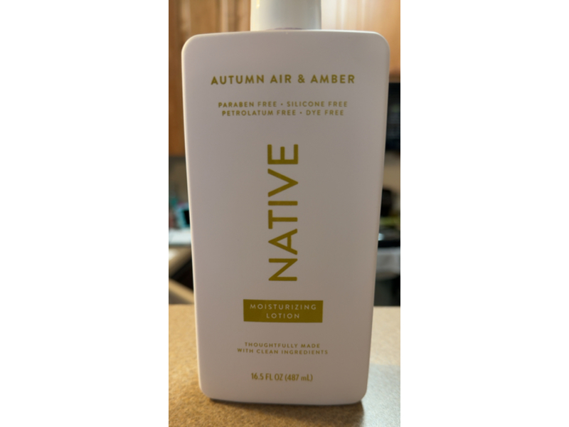 Native Moisturizing Lotion, Autumn Air & Amber, 16.5 fl oz/487 mL