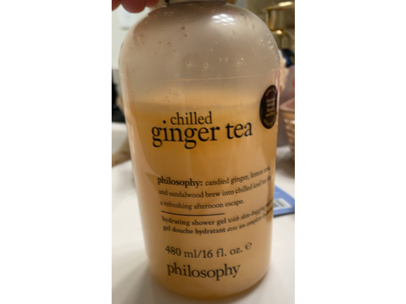 Philosophy Hydrating Shower Gel, Chilled Ginger Tea, 16 fl oz/480 mL