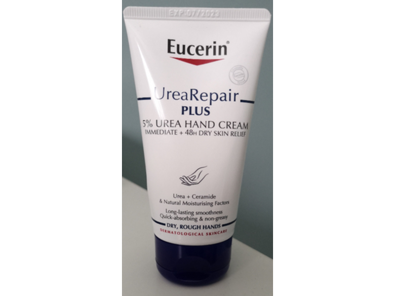 Eucerin Urea Repair Plus Hand Cream, Urea + Ceramide, 2.53 oz/75 mL
