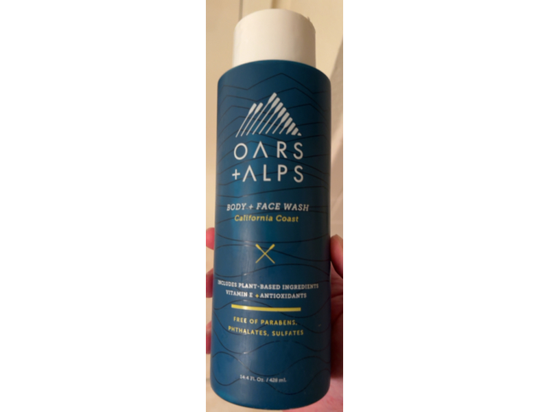 Oars + Alps Body + Face Wash, California Coast, 16.4 fl oz/428 mL, Pack Of 2