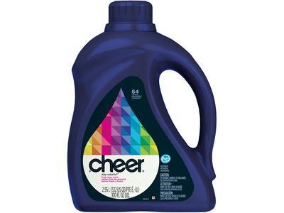 Cheer Liquid Laundry Detergent, Fresh Clean Scent, 64 Loads, 100 fl oz/2.95 L