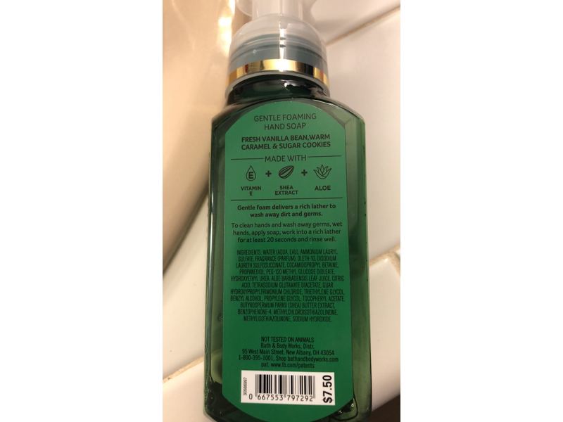 White Barn Gentle Foaming Hand Soap, Vanilla Bean Noel, 8.75 fl oz / 259 mL, Pack Of 2